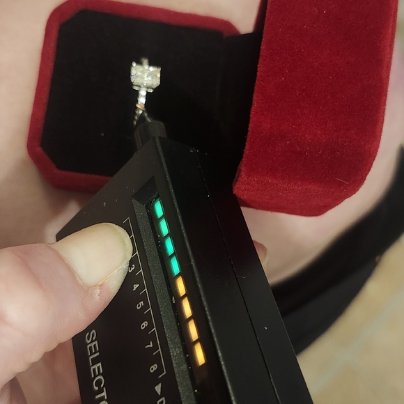 GRA Certified 1 Carat Radiant Cut Moissanite Diamond Ring size 7 - Picture 9 of 16